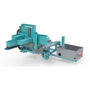 Fully automatic 12 inches 3600T 4000UST 3 heads aluminium extrusion double puller machine